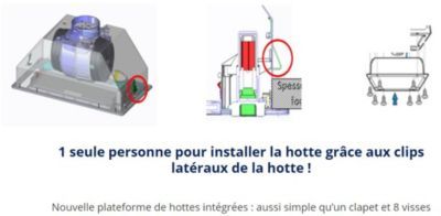 Hotte encastrable WHIRLPOOL WCT64FLSX