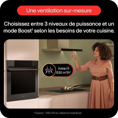 Hotte décorative murale LG HCEZ2426S ThinQ