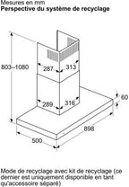 Hotte décorative murale NEFF D95BCC2L0