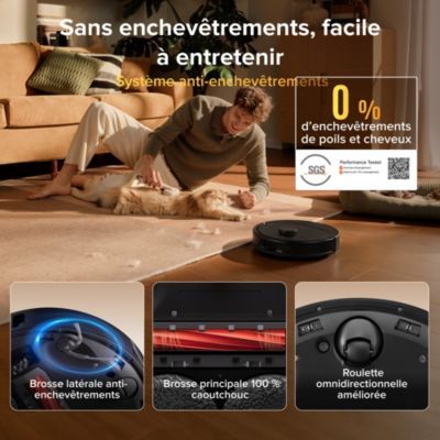 Robot Aspirateur Laveur ROBOROCK Qrevo S ProX Black