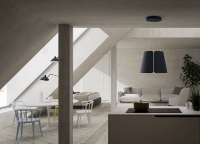 Hotte décorative îlot FABER BEAT 430 NOIR MAT