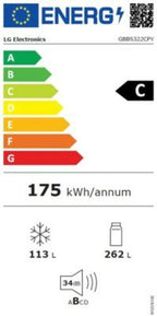 Réfrigérateur combiné LG GBBS322CPY