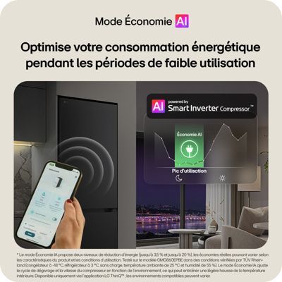 Réfrigérateur combiné LG GBBS322CPY