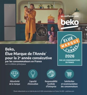 Congélateur armoire BEKO RFNE448E35W No Frost