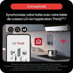 Hotte décorative murale inclinée LG HCEZ2428B ThinQ
