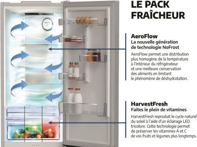 Réfrigérateur combiné BEKO B3RCNE415HG