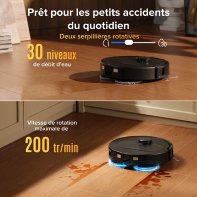Robot Aspirateur Laveur ROBOROCK Qrevo S ProX Black