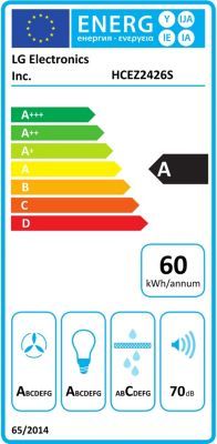 Hotte décorative murale LG HCEZ2426S ThinQ
