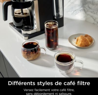Cafetière filtre et capsules NINJA avec mousseur intégré CFN803EU