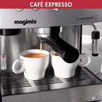 Expresso combiné cafetière MAGIMIX 11423 AUTO CHROME MAT