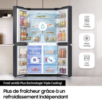 Réfrigérateur multi portes SAMSUNG RF65DG960ESG