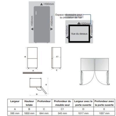 Congélateur armoire ESSENTIELB ECAVE185-60mis1