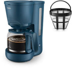 Cafetière filtre PHILIPS HD7411/70 Cafetière bleue Série 3000, 1.25L, 1000W