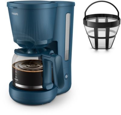 Cafetière filtre PHILIPS HD7411/70 Cafetière bleue Série 3000, 1.25L, 1000W
