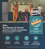Congélateur armoire BEKO RFNE448E55W
