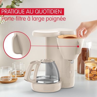 Cafetière filtre MOULINEX FG2M0B10 morning grise