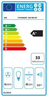 Plaque induction aspirante AEG TH74CB03FZ SaphirMatt® résistante aux rayures