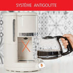 Cafetière filtre MOULINEX FG381A10 SOLEIL IVOIRE