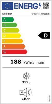Congélateur coffre LIEBHERR CFD2505-26
