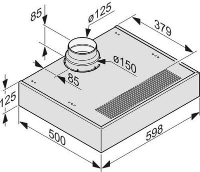Hotte casquette MIELE DA1260IN