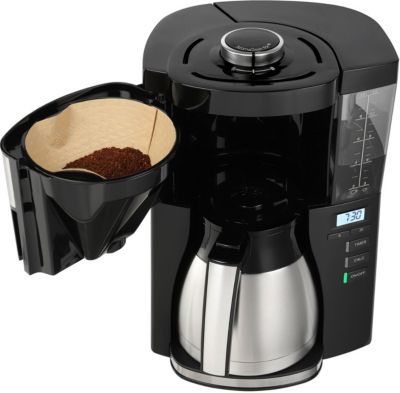 Cafetière filtre MELITTA look v therm timer noir acier brossé