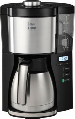 Cafetière filtre MELITTA look v therm timer noir acier brossé
