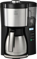 Cafetière filtre MELITTA look v therm timer noir acier brossé