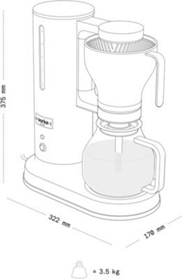 Cafetière filtre AARKE noir mat AAA1301