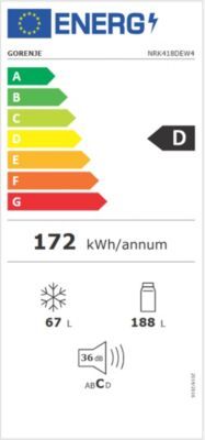 Réfrigérateur combiné GORENJE NRK418DEW4