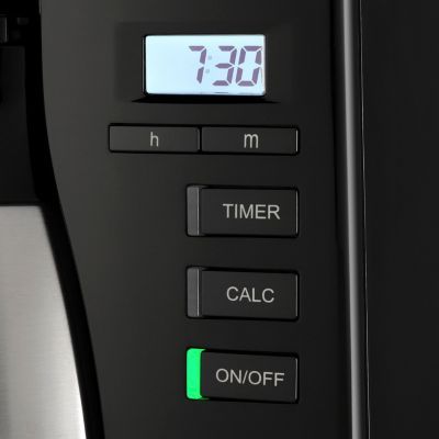 Cafetière filtre MELITTA look v therm timer noir acier brossé