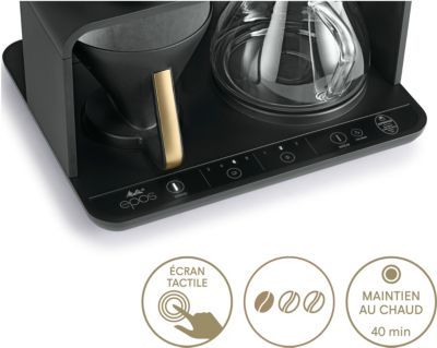 Cafetière filtre MELITTA EPOS avec broyeur intégré Schwarz-Gold