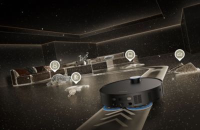 Robot Aspirateur Laveur DREAME MatriX10 Ultra noir avec serpillères auto-interchangeables