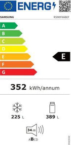 Réfrigérateur Américain SAMSUNG RS90F66BEFEF Bespoke AI Family