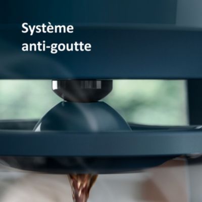 Cafetière filtre PHILIPS HD7411/70 Cafetière bleue Série 3000, 1.25L, 1000W