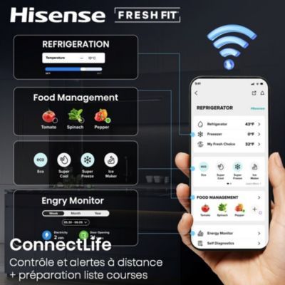 Congélateur armoire HISENSE FT5K310GSFC FreshFit